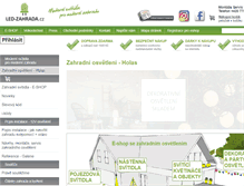 Tablet Screenshot of ledzahrada.cz